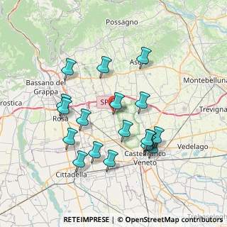 Mappa Via Don Giuseppe Menegon, 31037 Loria TV, Italia (7.16444)