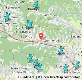 Mappa Via Valmora, 24030 Pontida BG, Italia (3.31867)