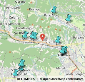 Mappa Via Valmora, 24030 Pontida BG, Italia (2.37429)