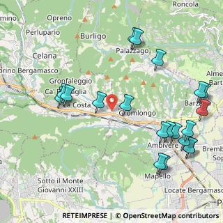 Mappa Via Valmora, 24030 Pontida BG, Italia (2.5205)