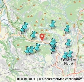Mappa Via Valmora, 24030 Pontida BG, Italia (3.57643)