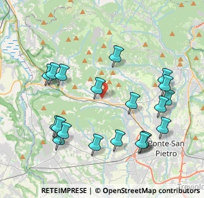 Mappa Via Valmora, 24030 Pontida BG, Italia (4.191)