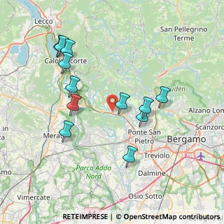 Mappa Via Valmora, 24030 Pontida BG, Italia (7.7125)