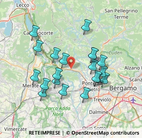 Mappa Via Valmora, 24030 Pontida BG, Italia (6.562)