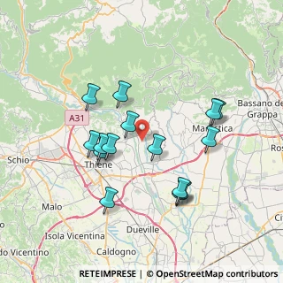 Mappa Via Bordalucchi, 36030 Fara Vicentino VI, Italia (6.83067)