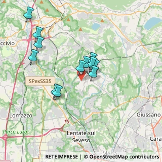 Mappa Via Aspromonte, 22063 Cantù CO, Italia (3.29083)