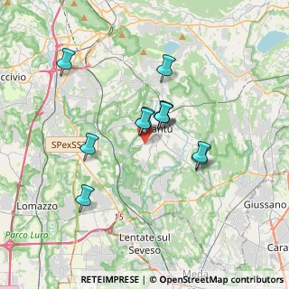 Mappa Via Aspromonte, 22063 Cantù CO, Italia (2.81636)
