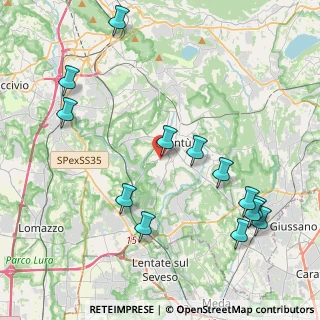 Mappa Via Aspromonte, 22063 Cantù CO, Italia (4.80385)