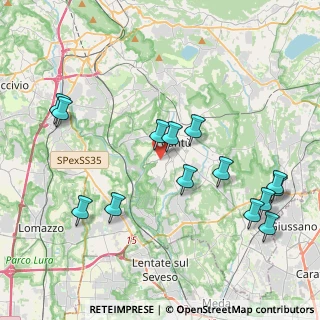 Mappa Via Aspromonte, 22063 Cantù CO, Italia (4.45143)