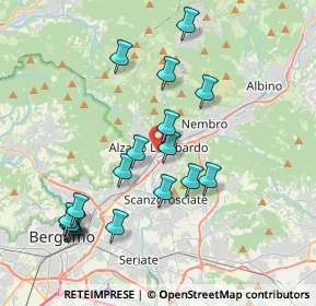 Mappa Via Patelli Cesare Monsignor, 24022 Alzano Lombardo BG, Italia (3.95389)