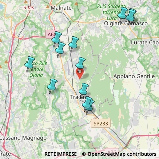 Mappa Via Guglielmo Marconi, 21040 Venegono Inferiore VA, Italia (4.45917)