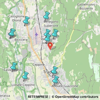 Mappa Via Guglielmo Marconi, 21040 Venegono Inferiore VA, Italia (2.51364)