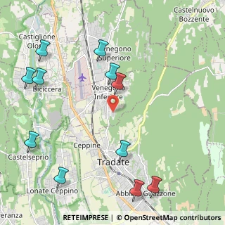 Mappa Via Guglielmo Marconi, 21040 Venegono Inferiore VA, Italia (2.69727)