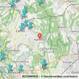 Mappa Via Montello, 22063 Cantù CO, Italia (3.47231)