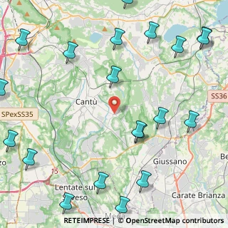 Mappa Via Montello, 22063 Cantù CO, Italia (6.244)