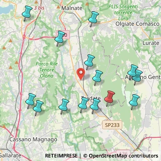 Mappa Via Carlo Berra, 21040 Venegono Inferiore VA, Italia (4.75857)