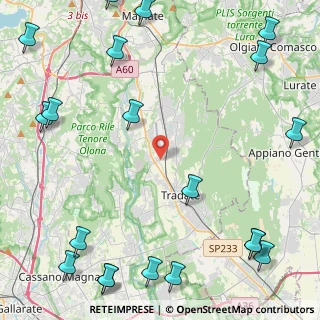 Mappa Via Carlo Berra, 21040 Venegono Inferiore VA, Italia (6.8785)