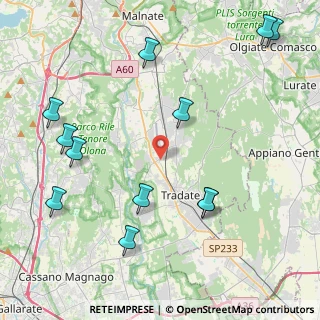Mappa Via Carlo Berra, 21040 Venegono Inferiore VA, Italia (5.22083)