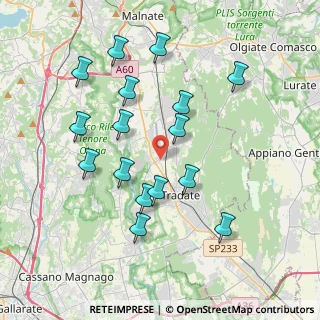 Mappa Via Carlo Berra, 21040 Venegono Inferiore VA, Italia (3.80063)