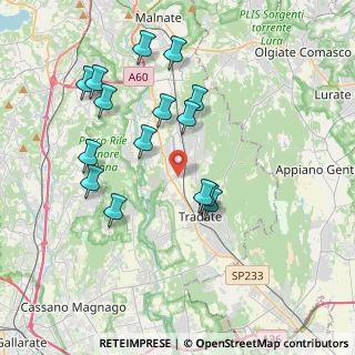 Mappa Via Carlo Berra, 21040 Venegono Inferiore VA, Italia (3.742)