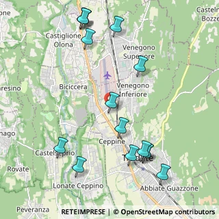 Mappa Via Carlo Berra, 21040 Venegono Inferiore VA, Italia (2.49)