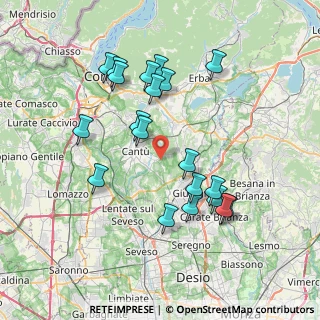 Mappa Via Albinoni, 22063 Cantù CO, Italia (7.3765)