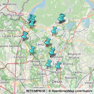 Mappa Via Albinoni, 22063 Cantù CO, Italia (7.88176)