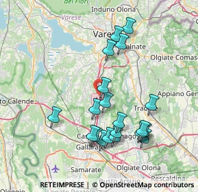 Mappa Via Tarabara, 21041 Albizzate VA, Italia (7.493)
