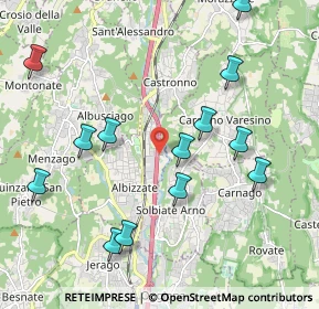 Mappa Via Tarabara, 21041 Albizzate VA, Italia (2.21769)