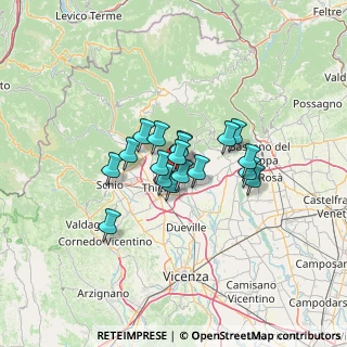 Mappa Via Fermi, 36030 Zugliano VI, Italia (8.22556)