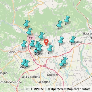 Mappa Via Fermi, 36030 Zugliano VI, Italia (7.32333)
