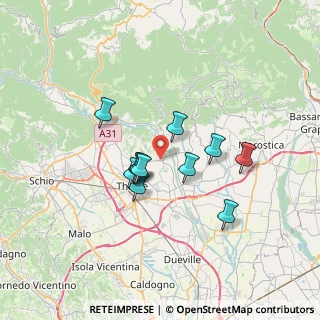 Mappa Via Fermi, 36030 Zugliano VI, Italia (5.31)