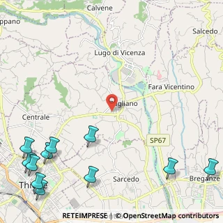 Mappa Via Fermi, 36030 Zugliano VI, Italia (3.60364)