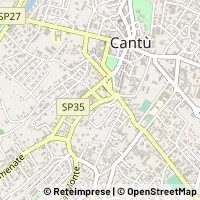 Mapa Cantù