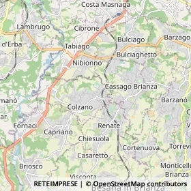Mappa Veduggio con Colzano