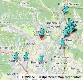 Mappa Via Giovanni XXIII Papa, 24030 Almenno San Bartolomeo BG, Italia (2.3705)