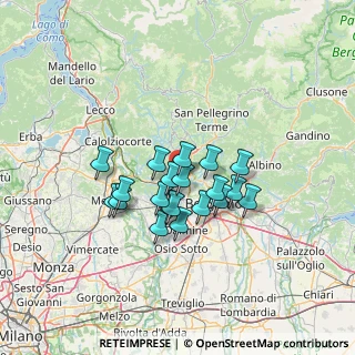 Mappa Via Giovanni XXIII Papa, 24030 Almenno San Bartolomeo BG, Italia (9.9375)