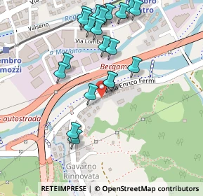 Mappa Via E. Fermi, 24027 Nembro BG, Italia (0.2535)