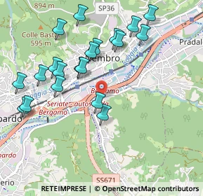 Mappa Via E. Fermi, 24027 Nembro BG, Italia (1.048)