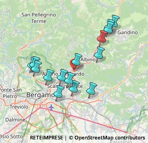Mappa Via E. Fermi, 24027 Nembro BG, Italia (6.944)