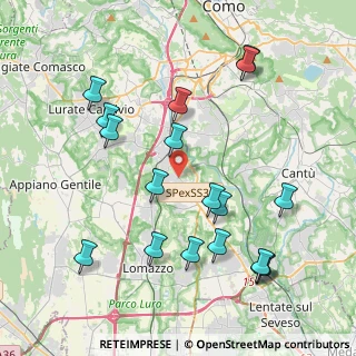 Mappa Via IV Novembre, 22073 Fino Mornasco CO, Italia (4.41611)