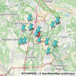 Mappa Via IV Novembre, 22073 Fino Mornasco CO, Italia (3.242)
