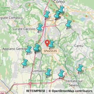 Mappa Via IV Novembre, 22073 Fino Mornasco CO, Italia (4.565)