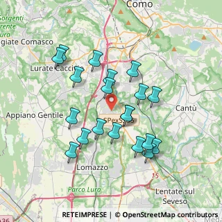 Mappa Via IV Novembre, 22073 Fino Mornasco CO, Italia (3.3355)