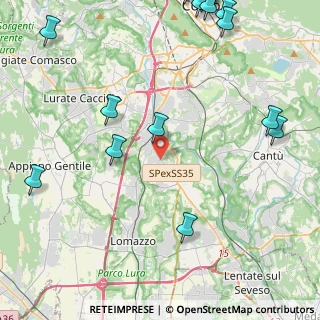 Mappa Via IV Novembre, 22073 Fino Mornasco CO, Italia (6.8525)