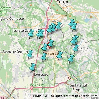 Mappa Via IV Novembre, 22073 Fino Mornasco CO, Italia (3.394)