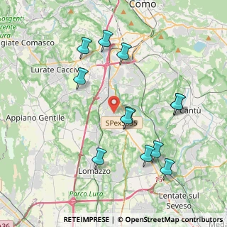 Mappa Via IV Novembre, 22073 Fino Mornasco CO, Italia (4.045)