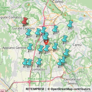 Mappa Via IV Novembre, 22073 Fino Mornasco CO, Italia (3.4745)