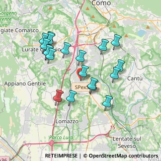Mappa Via IV Novembre, 22073 Fino Mornasco CO, Italia (3.52737)