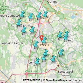 Mappa Via IV Novembre, 22073 Fino Mornasco CO, Italia (4.21706)